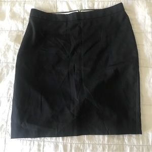 J. Crew Super 120s Black Pencil Skirt